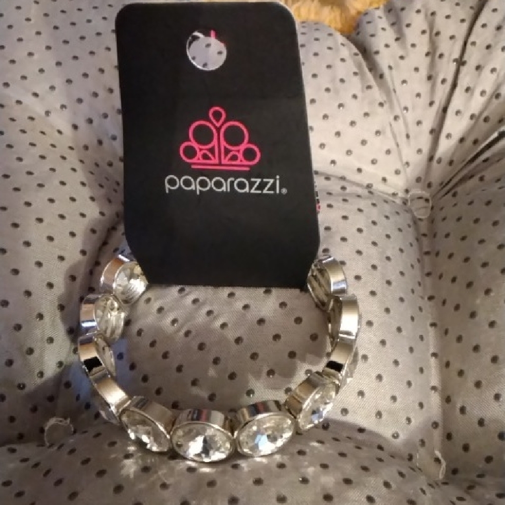 Paparazzi Silver Beaded Stretch Bracelet